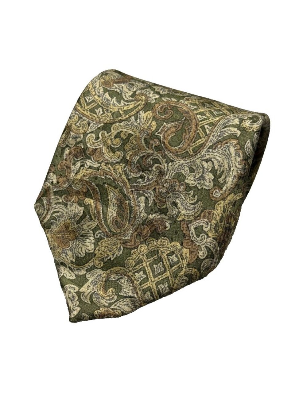 Harry Rosen Tie Avanlata Paisley 100% Silk Made in Italy Satin 3.5"